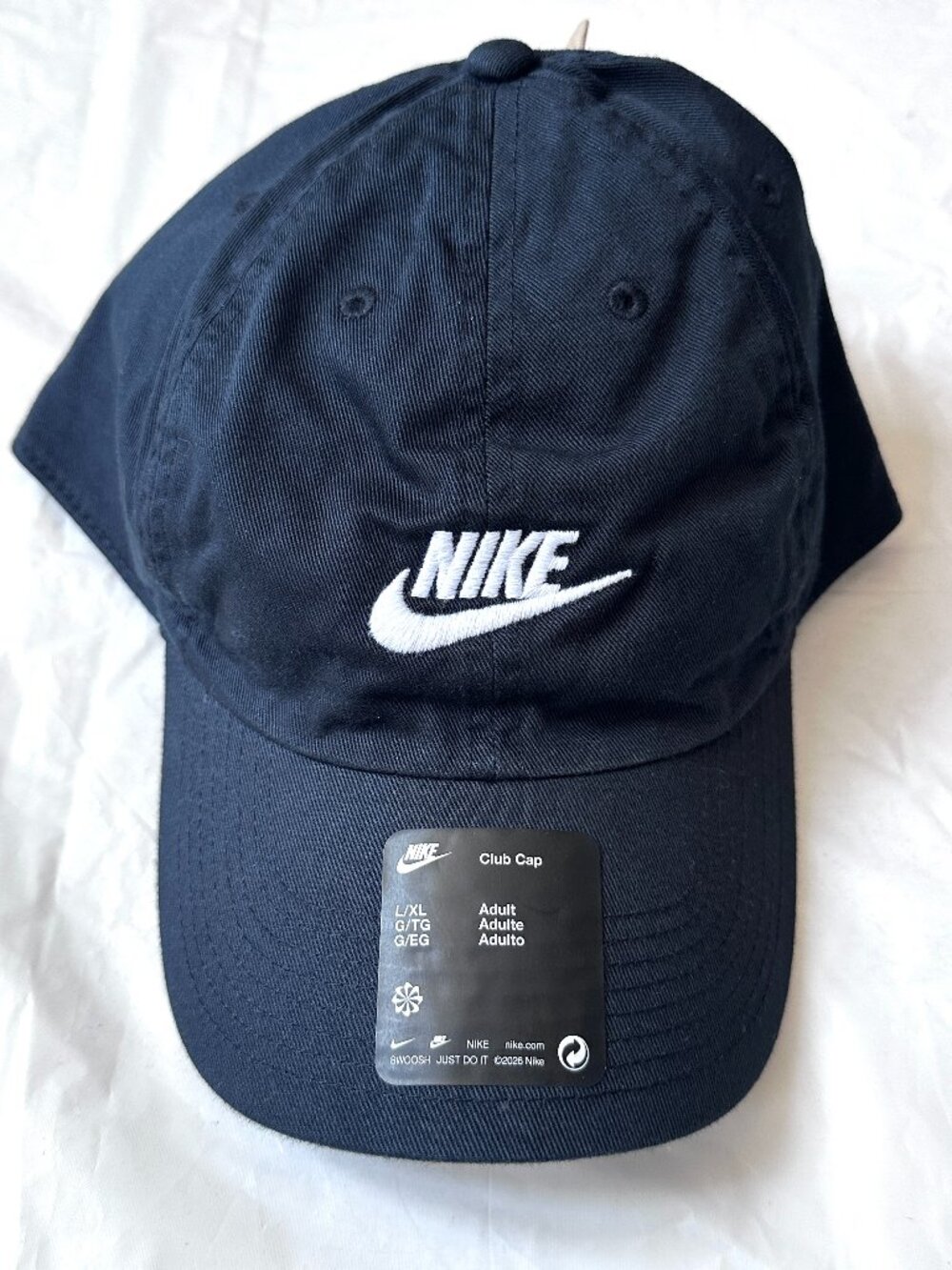 NIKE Originals Cotton Mens Logo Sport Cap Adjustable Hat Swoosh Athletic